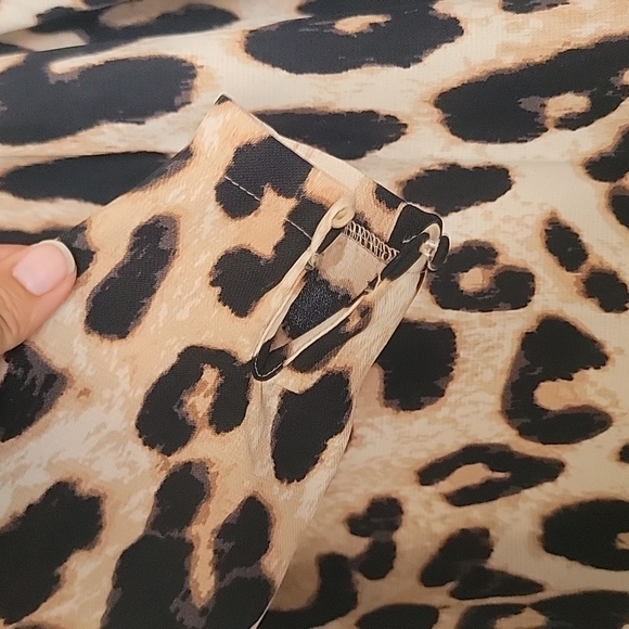 H&M Leopard Mini Dress w/ Shoulder Detail - Picture 3 of 5